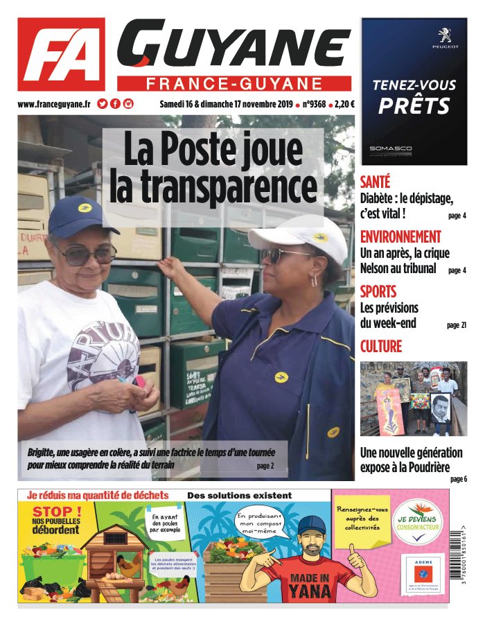France-Guyane 16 novembre 2019 Abonnement France-Guyane Pas Cher avec le BOUQUET ePresse.fr