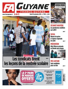 France-Guyane N°9312 du 10 septembre 2019 à télécharger sur iPad