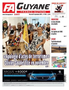 France-Guyane N°9313 du 11 septembre 2019 à télécharger sur iPad