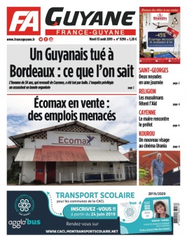 France-Guyane N°9290 du 13 août 2019 à télécharger sur iPad