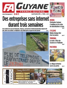 France-Guyane N°9268 du 18 juillet 2019 à télécharger sur iPad