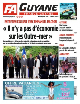 France-Guyane N°9260 du 09 juillet 2019 à télécharger sur iPad