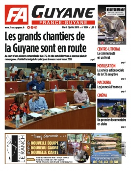 France-Guyane N°9254 du 02 juillet 2019 à télécharger sur iPad