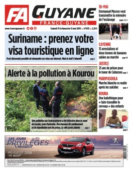 France-Guyane N°9213 du 11 mai 2019 à télécharger sur iPad