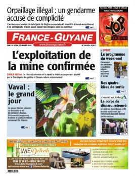 France-Guyane N°9115 du 12 janvier 2019 à télécharger sur iPad