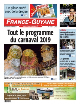 France-Guyane N°9112 du 09 janvier 2019 à télécharger sur iPad