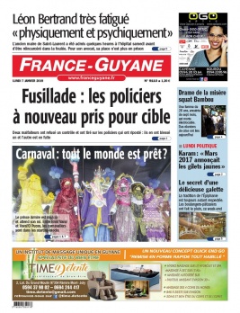 France-Guyane N°9110 du 07 janvier 2019 à télécharger sur iPad