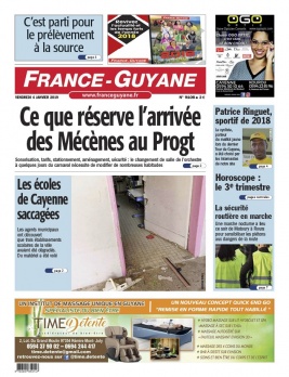 France-Guyane N°9108 du 04 janvier 2019 à télécharger sur iPad