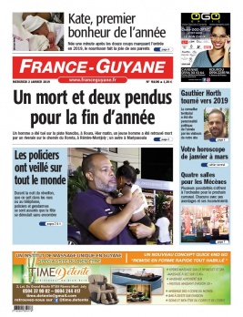 France-Guyane N°9106 du 02 janvier 2019 à télécharger sur iPad