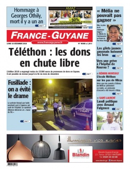 France-Guyane N°9088 du 10 décembre 2018 à télécharger sur iPad