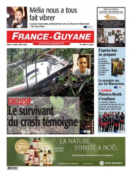 France-Guyane N°9087 du 08 décembre 2018 à télécharger sur iPad