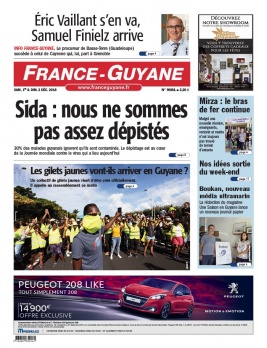 France-Guyane N°9081 du 01 décembre 2018 à télécharger sur iPad