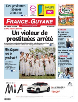 France-Guyane N°9039 du 13 octobre 2018 à télécharger sur iPad