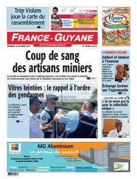 France-Guyane N°9038 du 12 octobre 2018 à télécharger sur iPad