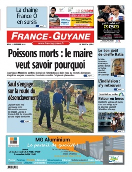 France-Guyane N°9037 du 11 octobre 2018 à télécharger sur iPad