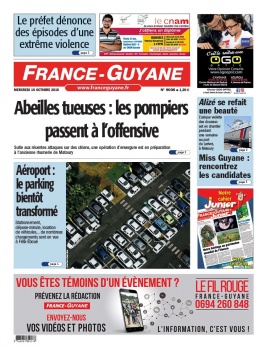France-Guyane N°9036 du 10 octobre 2018 à télécharger sur iPad