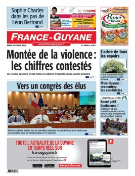 France-Guyane N°9035 du 09 octobre 2018 à télécharger sur iPad