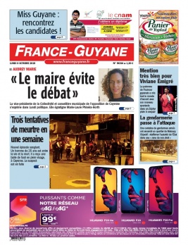 France-Guyane N°9034 du 08 octobre 2018 à télécharger sur iPad