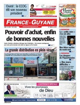 France-Guyane N°9033 du 06 octobre 2018 à télécharger sur iPad