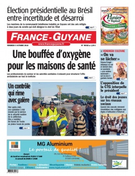 France-Guyane N°9032 du 05 octobre 2018 à télécharger sur iPad