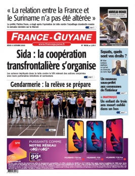 France-Guyane N°9031 du 04 octobre 2018 à télécharger sur iPad
