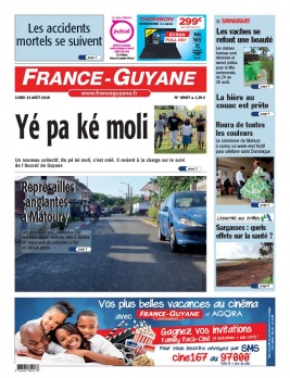 France-Guyane N°8988 du 13 août 2018 à télécharger sur iPad