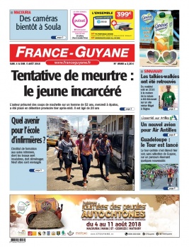 France-Guyane N°8981 du 04 août 2018 à télécharger sur iPad