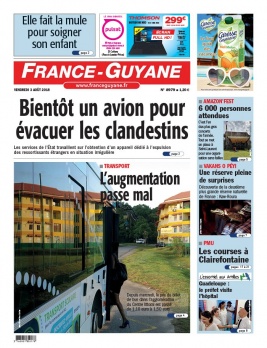 France-Guyane N°8980 du 03 août 2018 à télécharger sur iPad