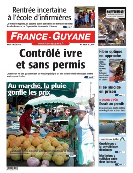 France-Guyane N°8979 du 02 août 2018 à télécharger sur iPad
