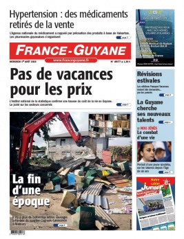 France-Guyane N°8978 du 01 août 2018 à télécharger sur iPad