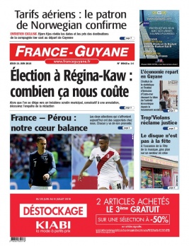 France-Guyane N°8943 du 21 juin 2018 à télécharger sur iPad