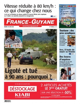 France-Guyane N°8941 du 19 juin 2018 à télécharger sur iPad