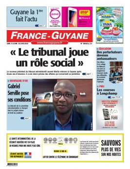France-Guyane N°8933 du 09 juin 2018 à télécharger sur iPad