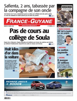 France-Guyane N°8866 du 20 mars 2018 à télécharger sur iPad