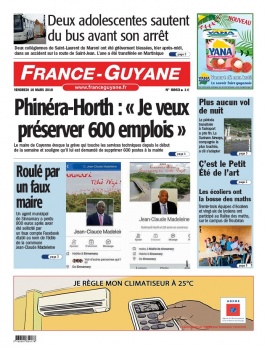 France-Guyane N°8863 du 16 mars 2018 à télécharger sur iPad