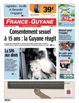 France-Guyane N°8855 du 07 mars 2018 à télécharger sur iPad