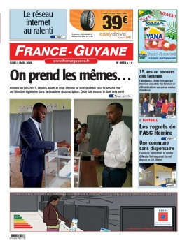 France-Guyane N°8853 du 05 mars 2018 à télécharger sur iPad