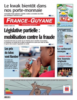 France-Guyane N°8851 du 02 mars 2018 à télécharger sur iPad