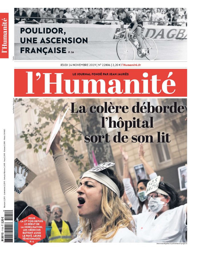 L'Humanité 14 novembre 2019 Abonnement à L’Humanité Pas Cher avec le BOUQUET INFO ePresse.fr