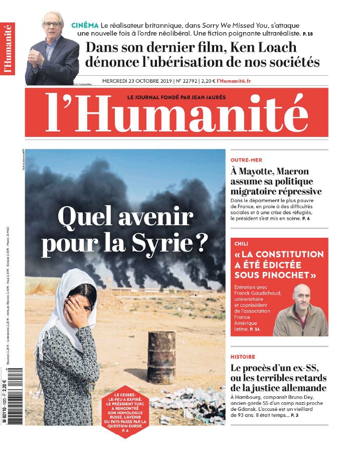 L'Humanité 23 octobre 2019 Abonnement à L’Humanité Pas Cher avec le BOUQUET INFO ePresse.fr