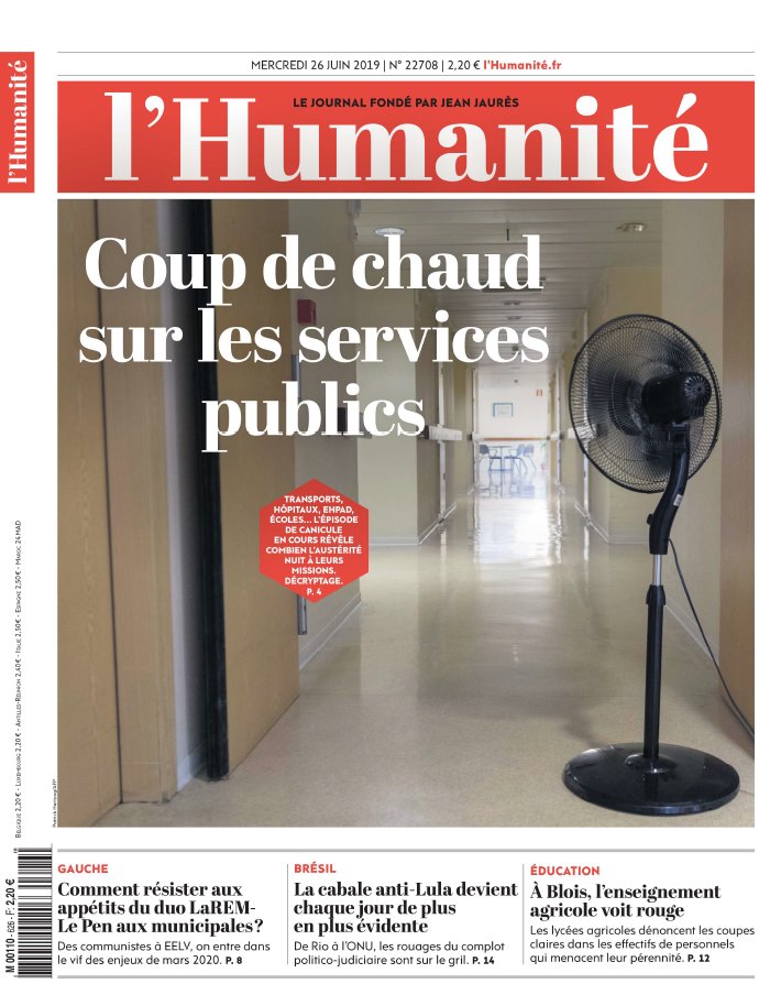 L'Humanité 26 juin 2019 L'Humanité N°22708 du 26 juin 2019 à télécharger sur iPad