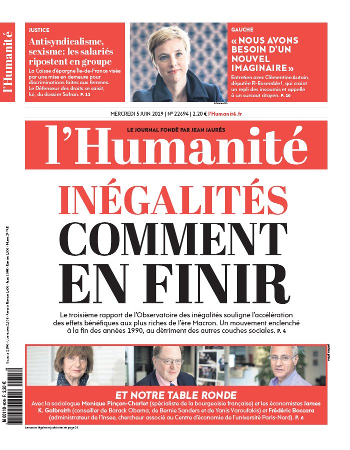 L'Humanité 05 juin 2019 L'Humanité N°22694 du 05 juin 2019 à télécharger sur iPad