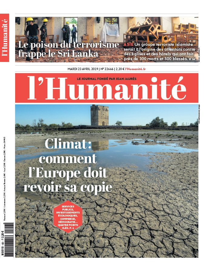L'Humanité 23 avril 2019 L'Humanité N°22666 du 23 avril 2019 à télécharger sur iPad