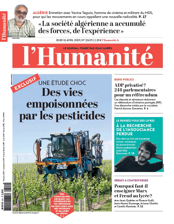 L'Humanité 11 avril 2019 L'Humanité N°22659 du 11 avril 2019 à télécharger sur iPad