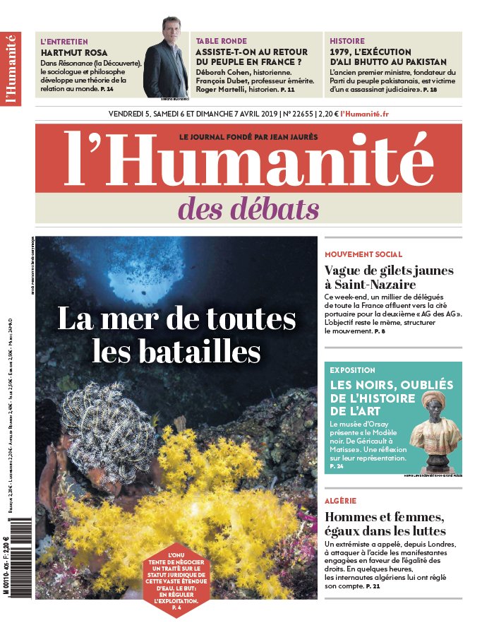 L'Humanité 05 avril 2019 L'Humanité N°22655 du 05 avril 2019 à télécharger sur iPad
