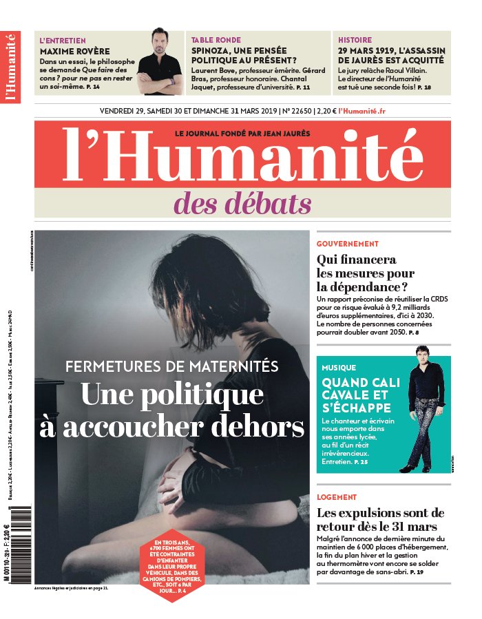 L'Humanité 29 mars 2019 L'Humanité N°22650 du 29 mars 2019 à télécharger sur iPad