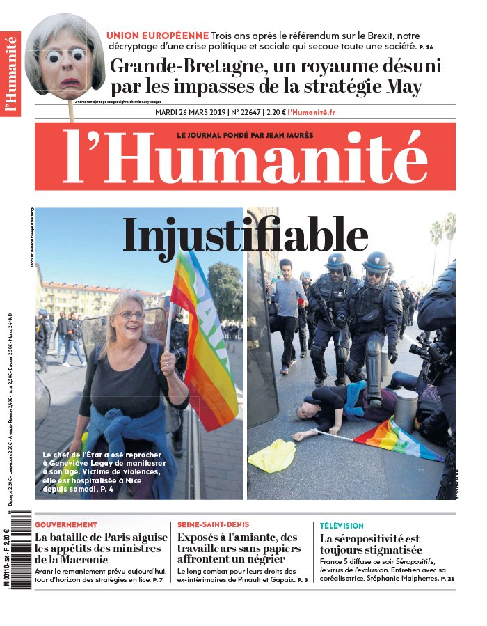 L'Humanité 26 mars 2019 L'Humanité N°22647 du 26 mars 2019 à télécharger sur iPad
