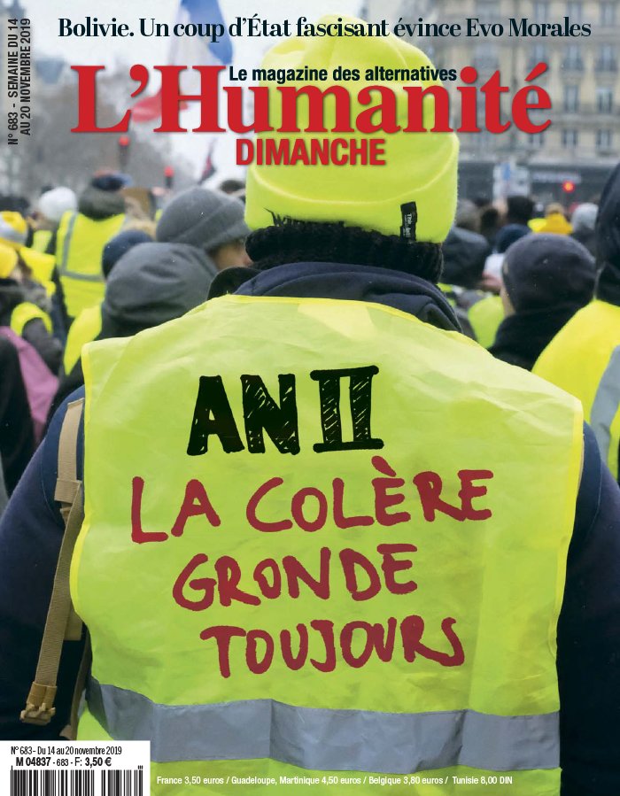 L'Humanité Dimanche 14 novembre 2019 Abonnement L’Huma Dimanche Pas Cher avec le BOUQUET INFO ePresse.fr