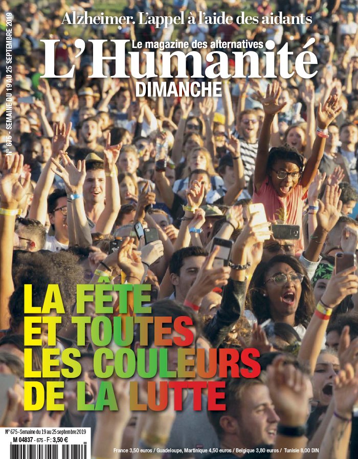 L'Humanité Dimanche 19 septembre 2019 Abonnement L’Huma Dimanche Pas Cher avec le BOUQUET INFO ePresse.fr