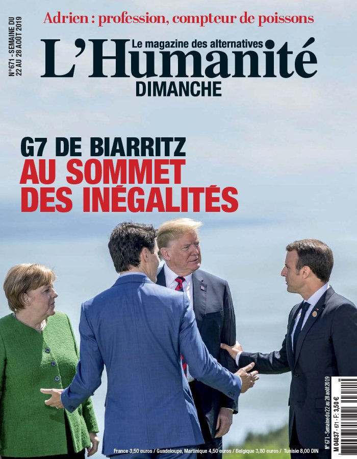 L'Humanité Dimanche 22 août 2019 L'Humanité Dimanche N°671 du 22 août 2019 à télécharger sur iPad